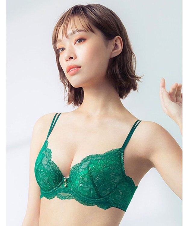 Wing Wing Lesiage 【1000シリーズ】 3/4カップブラ PB1000 ウイング／ワコール グリーン