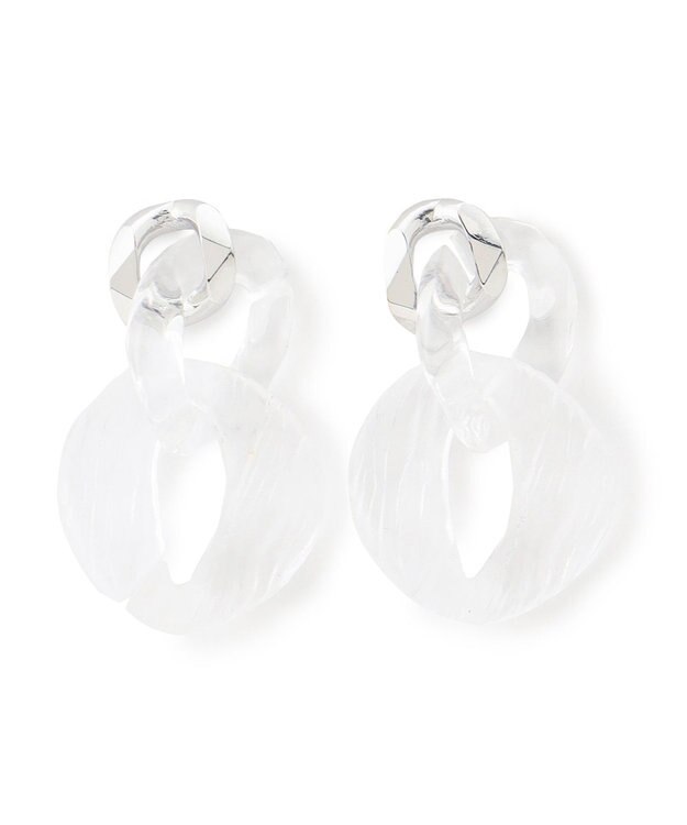 GRACE CONTINENTAL gren チェーンピアス クリア