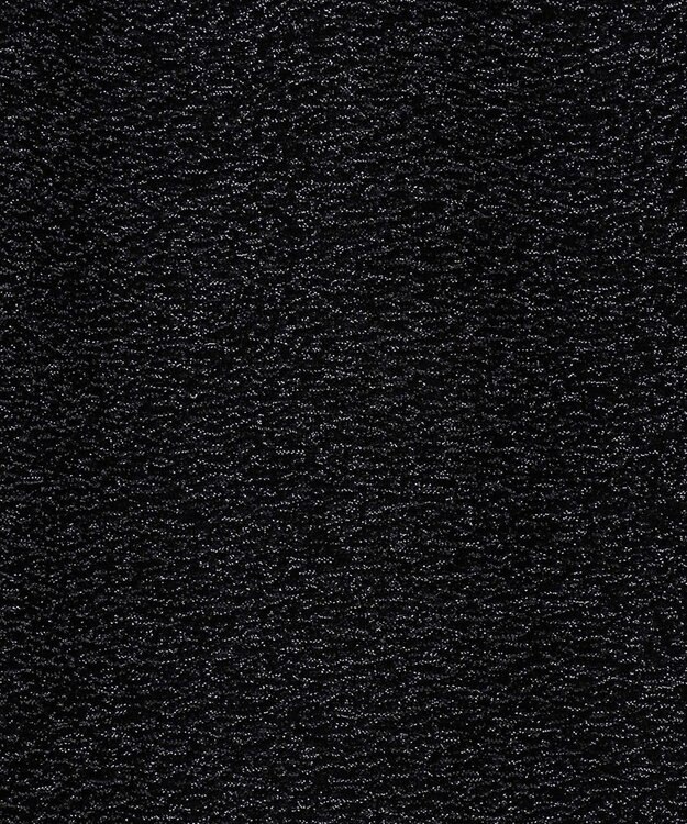 ICB L 【洗える】 シャイニーラメジャガード セミワイドパンツ ブラック系