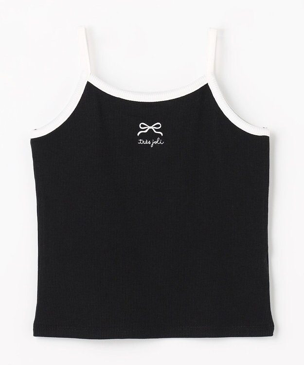 ANY KIDS テレコ キャミソール ブラック