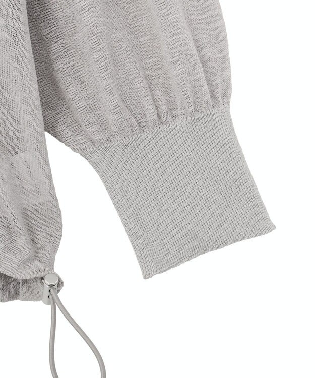 Green Parks リングドットニットパーカー Light Gray