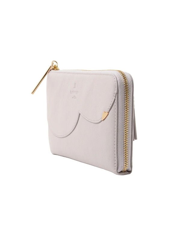 LANVIN en Bleu デクール 薄マチLファスナー長財布 ライトピンク