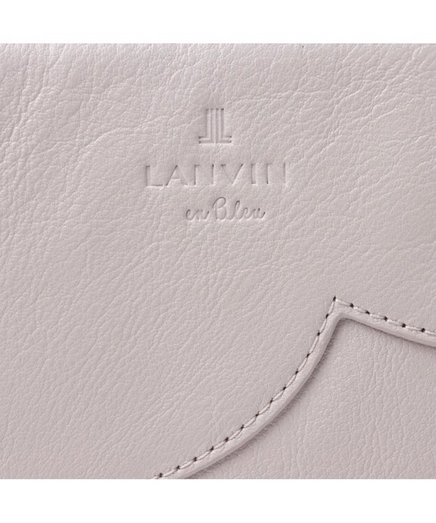 LANVIN en Bleu デクール 薄マチLファスナー長財布 ライトピンク