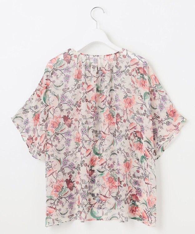 自由区 L 【カタログ掲載・洗える】マラケシュフラワープリント ブラウス マルチ