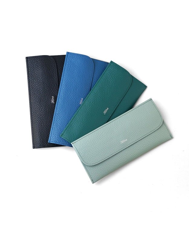 FOLNA RD アドリアレザー フラット長財布 ブルー