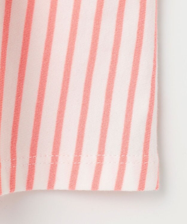 組曲 KIDS 【UVケア】【110-140㎝】マリンボーダー チュニック コーラル