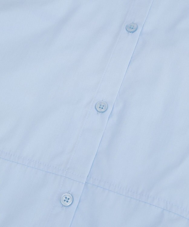 CRAFT STANDARD BOUTIQUE パネルデザインワイドシャツ Sax