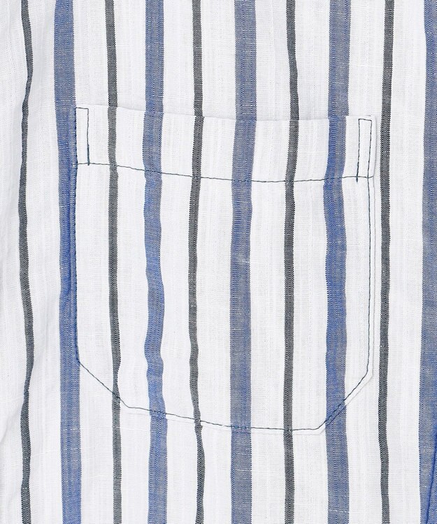 JOSEPH ABBOUD 【キングサイズ・2WAY】 リバーシブルシャツ サックスブルー系