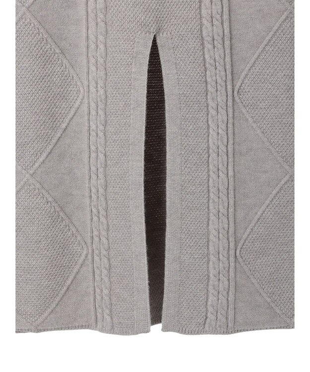 Green Parks ケーブルニットスカート Gray Mixture