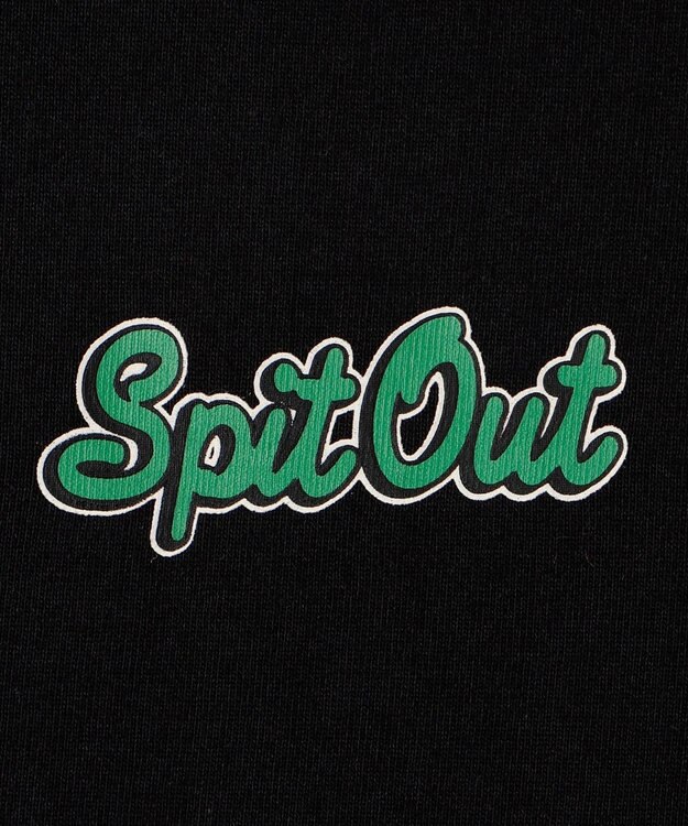 WEGO イラストモチーフグラフィックショートT ブラック