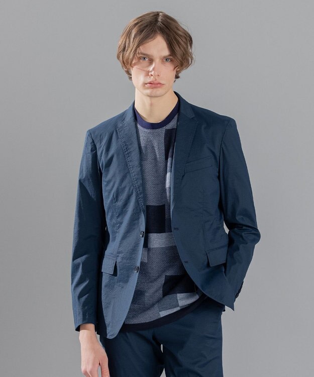 JOSEPH HOMME スーパーストレッチウェザー　ジャケット ネイビー系