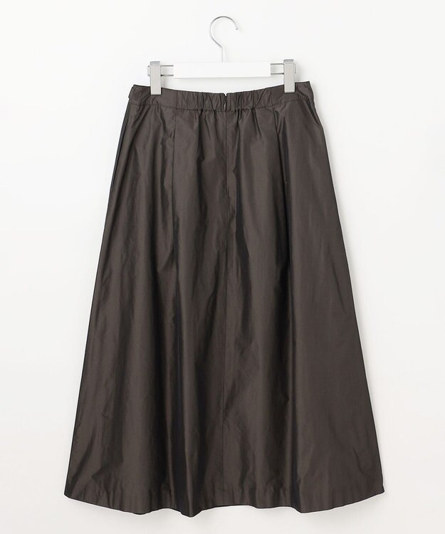 J.PRESS LADIES L ハイマルチタフタ フレアスカート ブラウン系