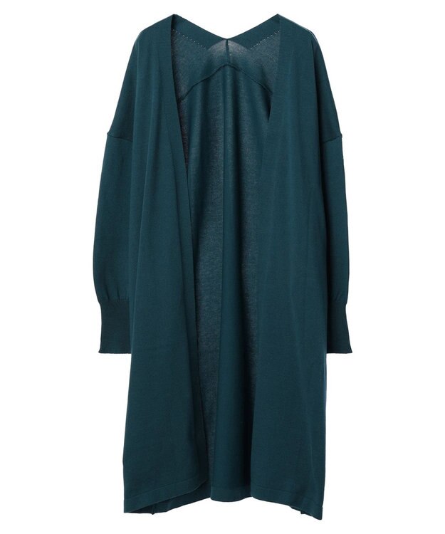 earth music&ecology ニュアンスロングカーディガン Blue Green