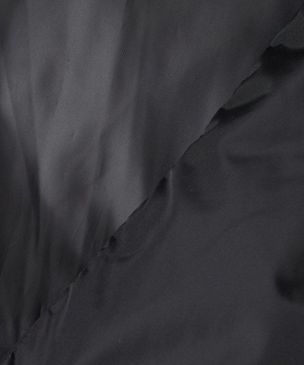 23区 S 【エステータ】ナイロンタフタ ショールカラー ダウンコート ブラック系