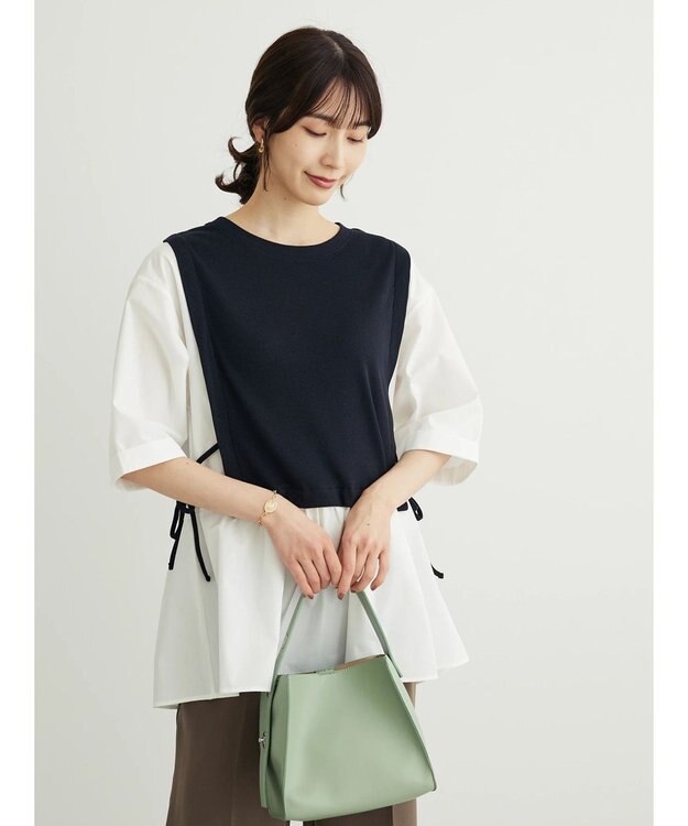 Green Parks テレコドッキングチュニック２ Black