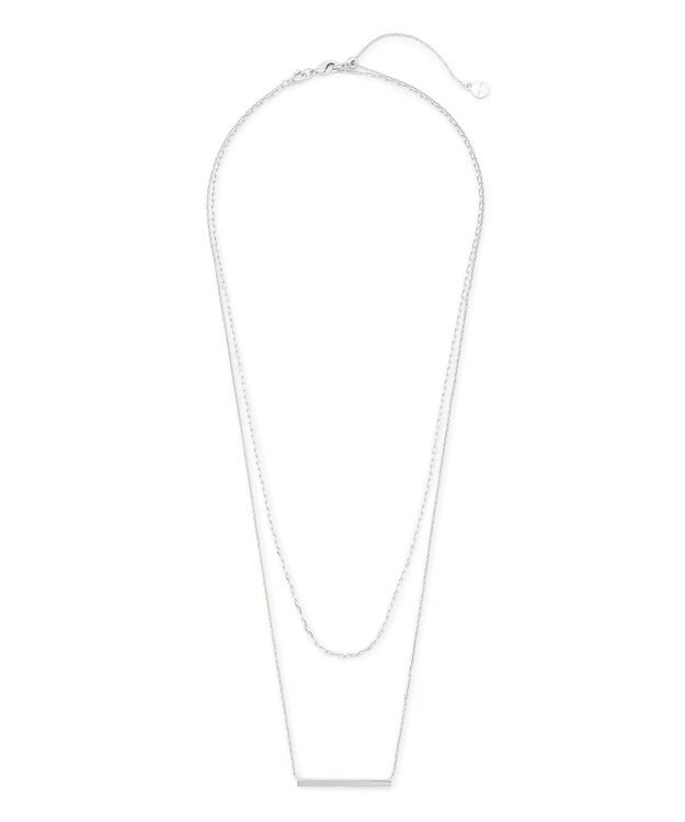 23区 バートップ 2WAY チェーン ネックレス シルバー系