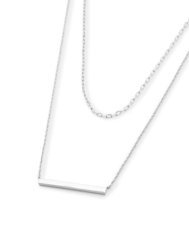 23区 バートップ 2WAY チェーン ネックレス シルバー系