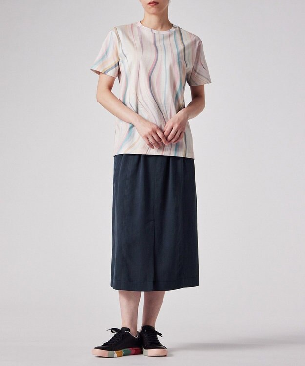 Paul Smith ツイル ストレート スカート ネイビー