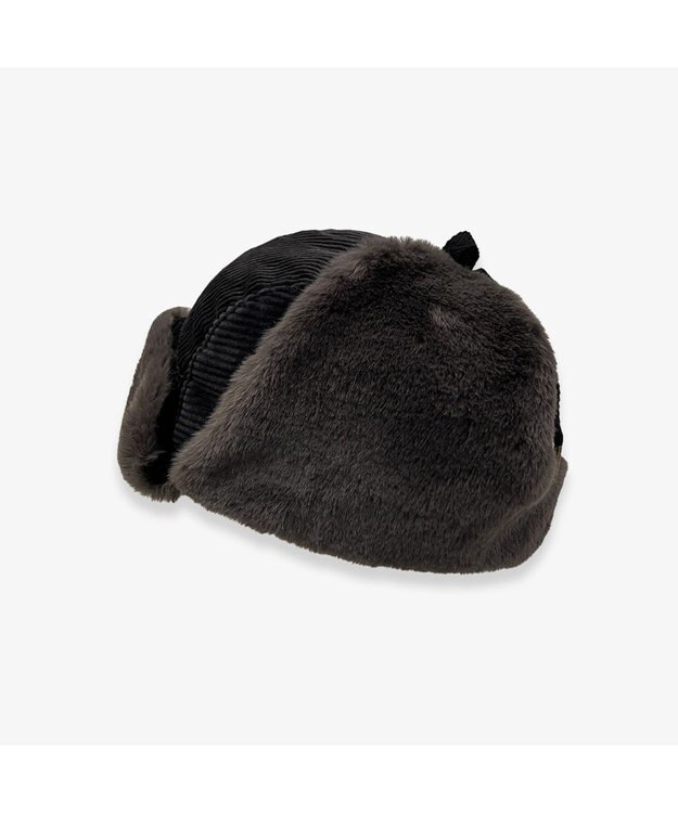 林八百吉商店 un chapeau  コーデュロイアビエイター グレー