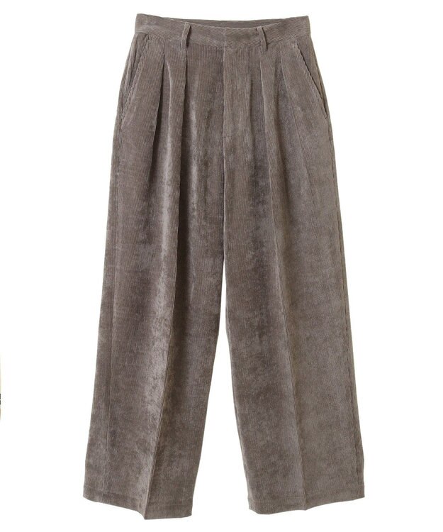 AMERICAN HOLIC コーデュロイタックワイドパンツ Mocha