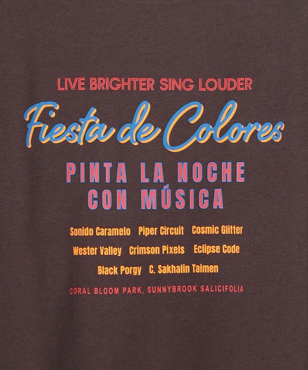 ANY L ANYファンクションロゴTシャツ ブラウン