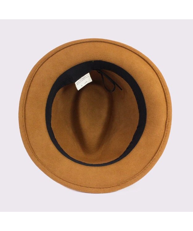 ATRENA 【UNISEX】グログラン巻きマニッシュ 中折れハット Lサイズ ベージュ