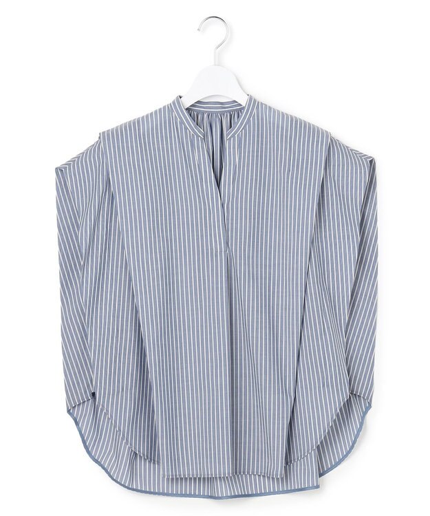 ICB 【先行予約】シルフィーローン スキッパータックデザインブラウス デニムストライプ