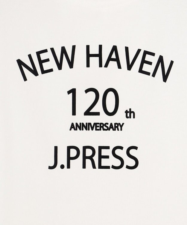 J.PRESS MEN 【120th anniversary】フロッキープリントTシャツ ホワイト系