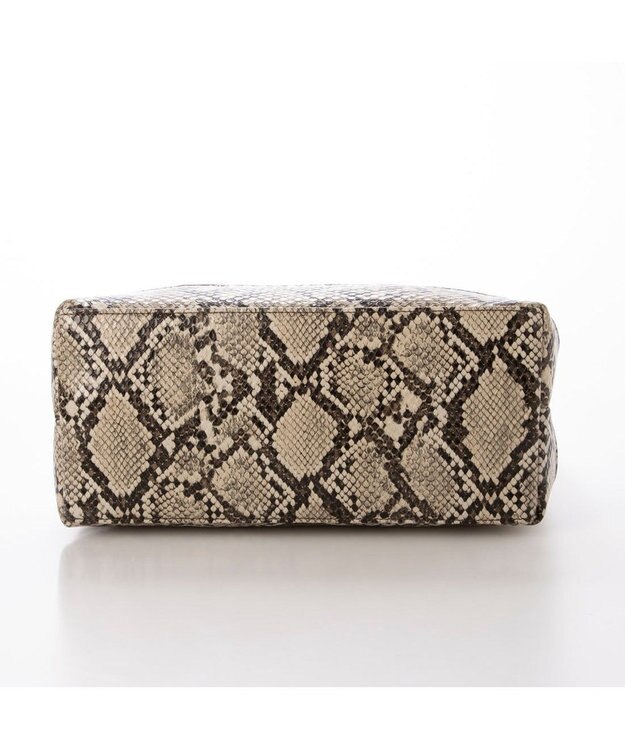 UNBILLION カシュカシュ cachecache / バンブーハンドルエルガリー2wayトート パイソン