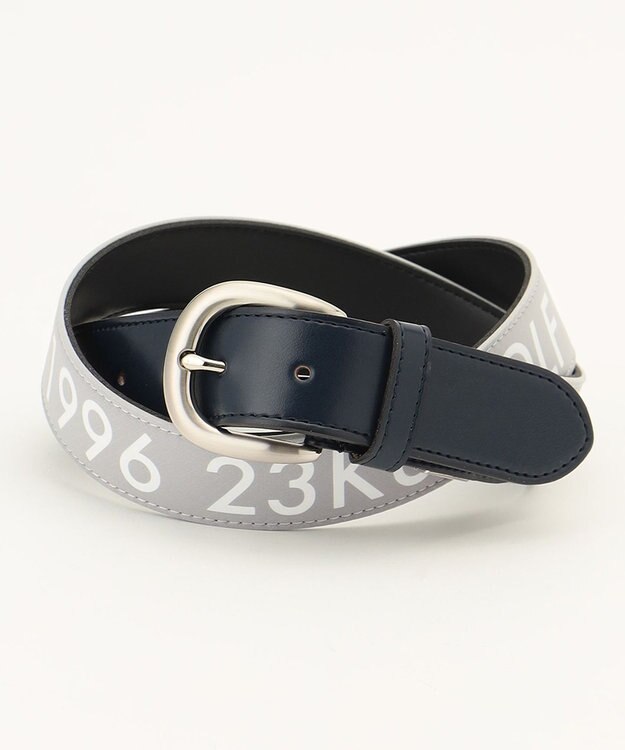 23区GOLF 【WOMEN】【日本製】ロゴプリント ベルト ネイビー系