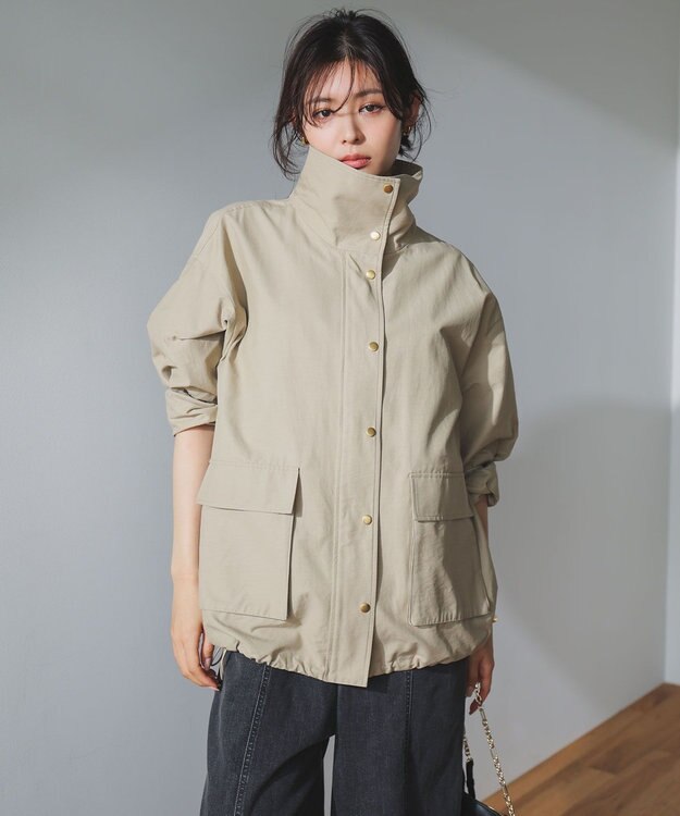 UNFILO スタンド ZIPアウター ベージュ