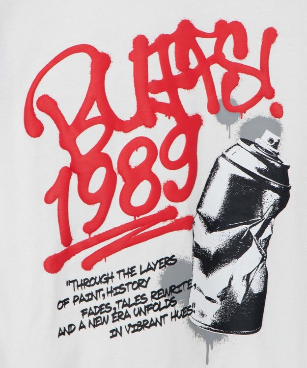 WEGO フォトグラフィックラグランBIGT（S） 柄1