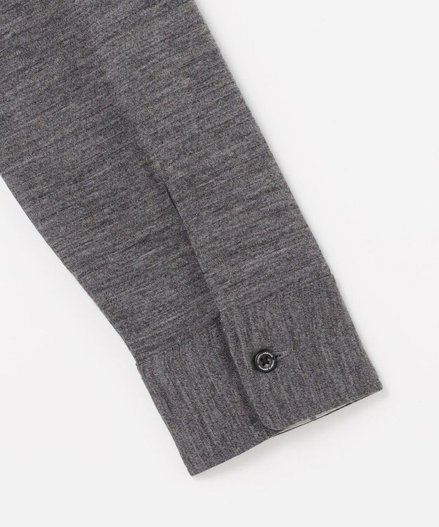 JOSEPH ABBOUD 【ふっくらあたたかウール100％】ウールダディポロシャツ ライトグレー系