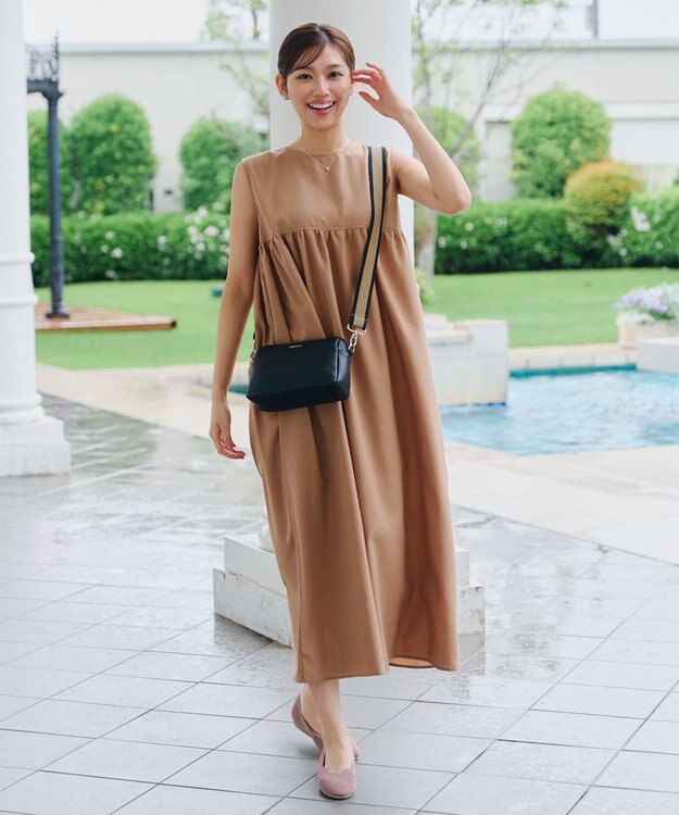 Tiaclasse 【洗える/撥水】スカラップニットフラットパンプス ピンク