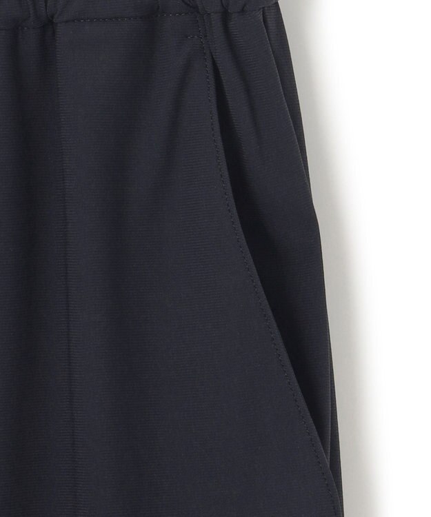 ICB L 【接触冷感・UVカット・速乾・洗える】マットスキューバ セミワイドパンツ ネイビー系［WEB限定］