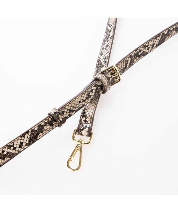 UNBILLION カシュカシュ cachecache / バンブーハンドルエルガリー2wayトート パイソン