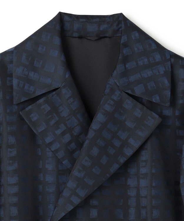 JOSEPH HOMME 【HIGH GRADE LINE】ドローイングプレイド ダブルブレストコート ネイビー系3