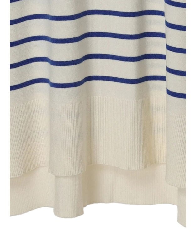 Green Parks もちやわ　タートルニットチュニック Border