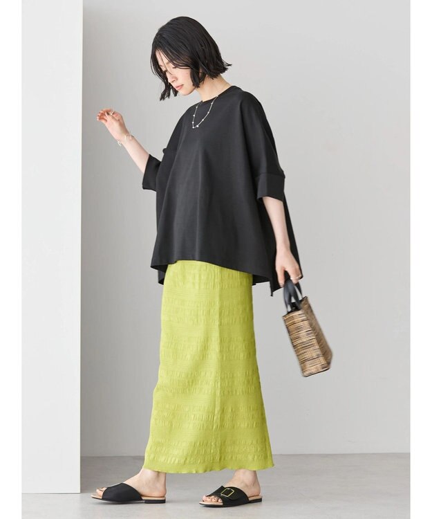 AMERICAN HOLIC シャーリングタイトスカート Pistachio