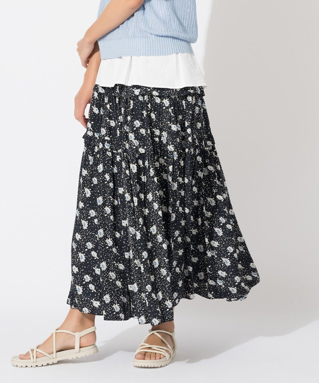 ONWARD Reuse Park 【自由区】スカート春夏 ネイビー