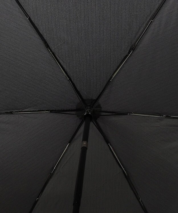 MOONBAT 【自動開閉】POLO RALPH LAUREN 折りたたみ傘  メンズ ストライプ ワンポイント刺繍 大きめ60cm ブラック