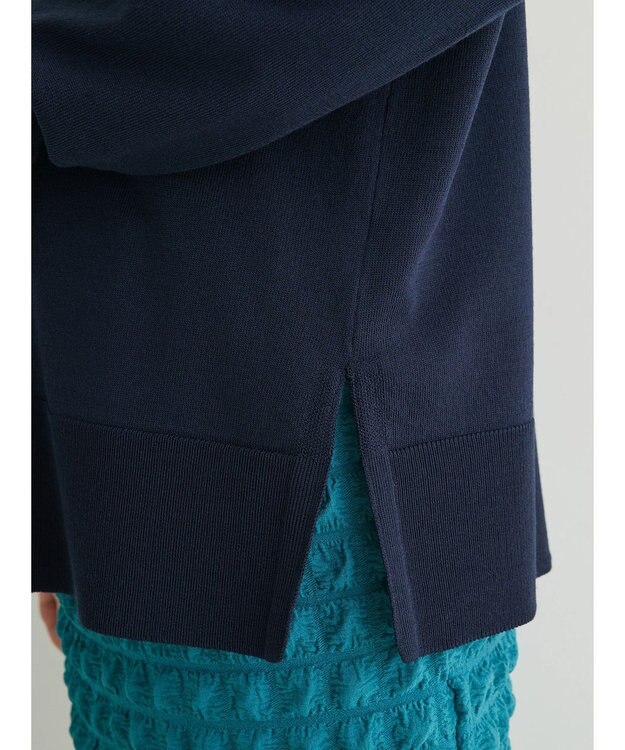 Green Parks ゴールド釦ニットカーディガン Navy