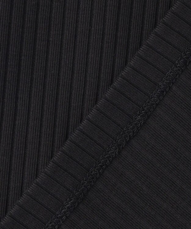 J.PRESS LADIES S 針抜きフライス ノースリーブ カットソー ブラック系