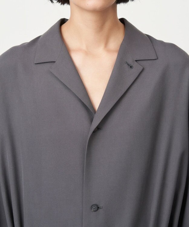 ATON NIDOM SILK | ドレスコート CHARCOAL GRAY