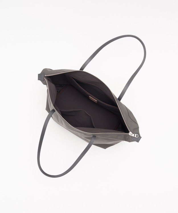 russet ＜390g/撥水性あり＞天ファスナー付きコーデュラナイロントートバッグ(CE-1560) Gray