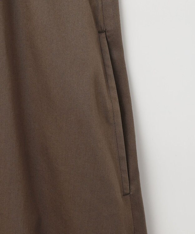 23区 L 【SLOW/一部店舗限定】ウォッシュドコットンサテン ワンピース ブラウン系