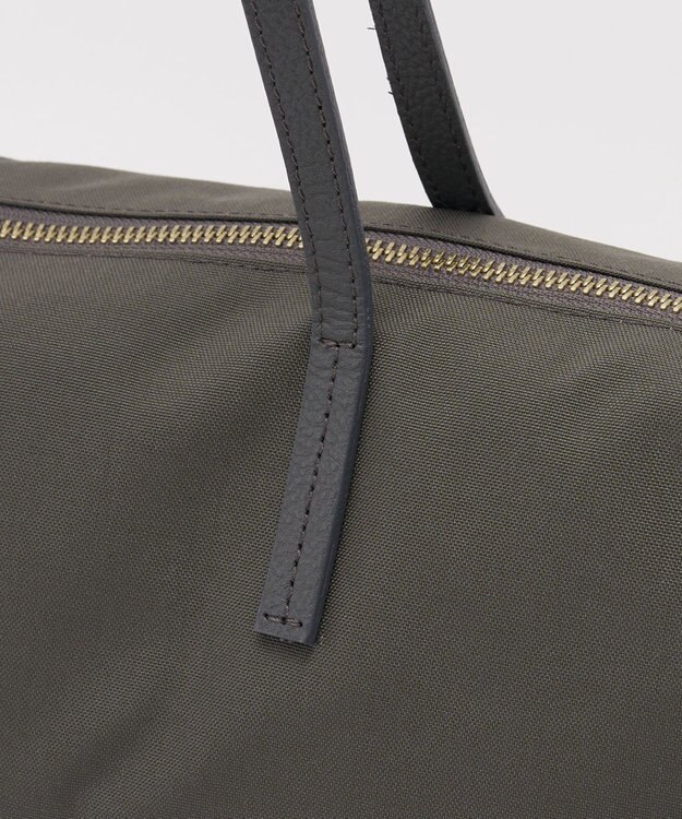 russet ＜390g/撥水性あり＞天ファスナー付きコーデュラナイロントートバッグ(CE-1560) Gray