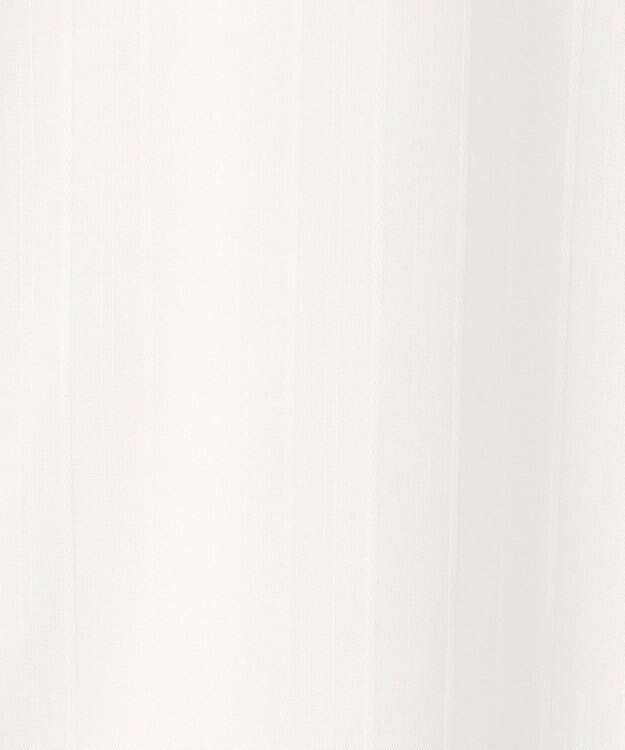 J.PRESS LADIES 【洗える】BEZコットンナイロン ストライプ シャツカラー ブラウス ホワイトドビー系1