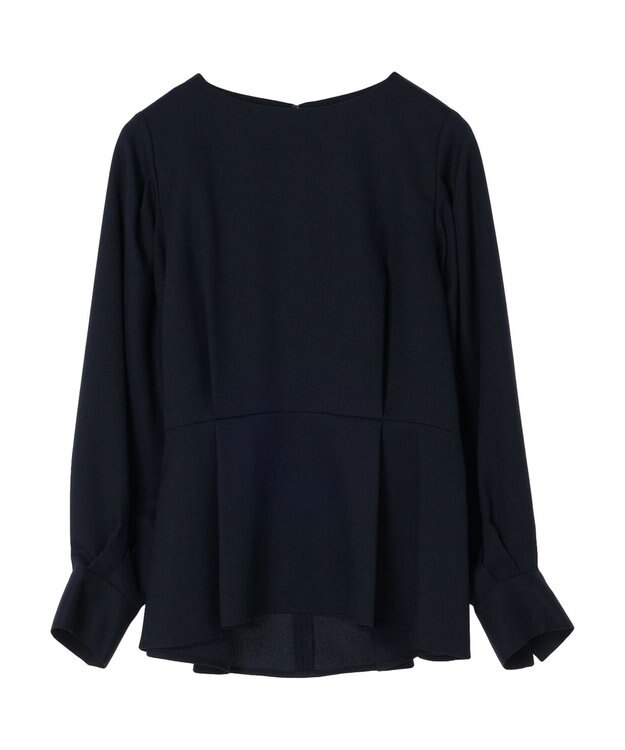 Green Parks ｅｆ－ｄｅ　ペプラムブラウス Dark Navy
