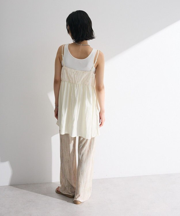 Green Parks テープ刺繍ビスチェ Ivory